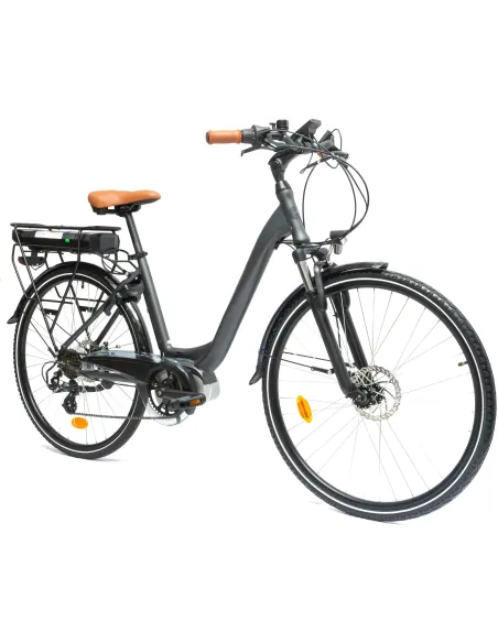 Rower Elektryczny Damski Miejski 28" SHIMANO 250 W LCD Dzień Dziadka Babci