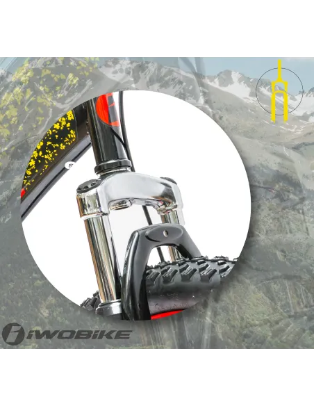 Rower Męski Damski Górski 26" IWOBIKE Felgi Shimano MTB Tarcze Full Amory