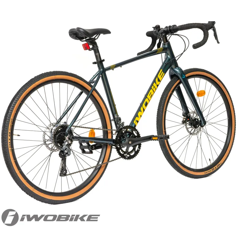 Rower Męski Gravel 28 Aluminium IWOBIKE 2025 Shimano Claris Tarcze Lekki