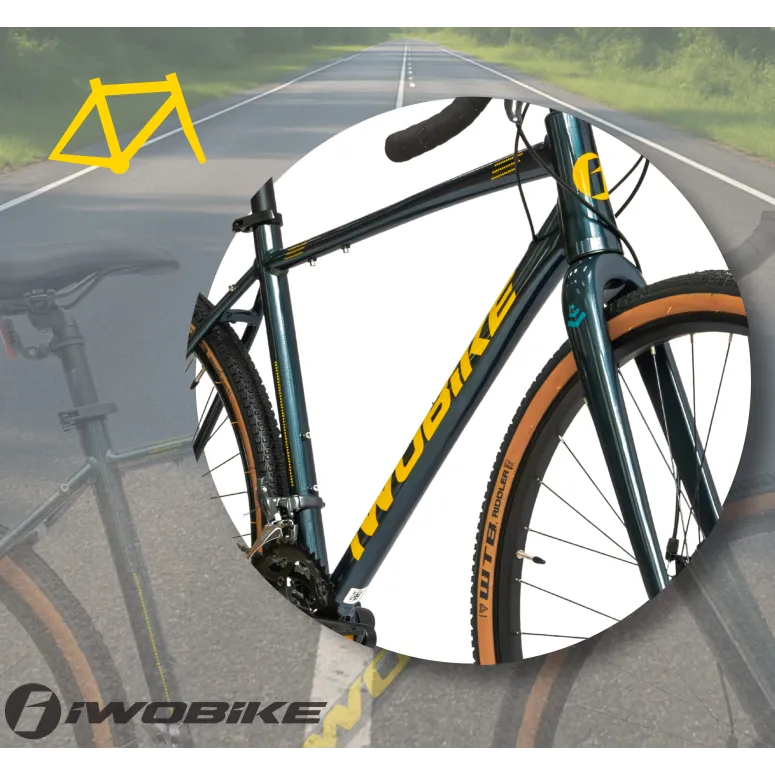 Rower Męski Gravel 28 Aluminium IWOBIKE 2025 Shimano Claris Tarcze Lekki