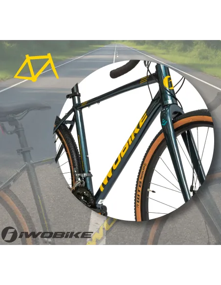 Rower Męski Gravel 28 Aluminium IWOBIKE 2025 Shimano Claris Tarcze Lekki