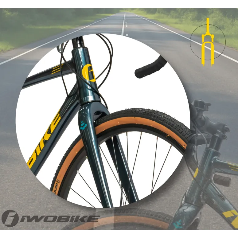 Rower Męski Gravel 28 Aluminium IWOBIKE 2025 Shimano Claris Tarcze Lekki