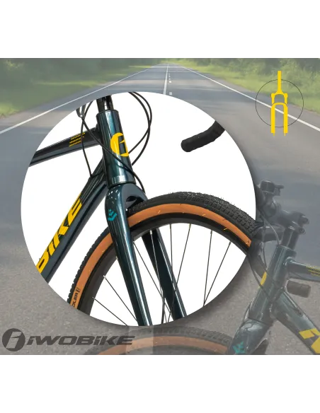 Rower Męski Gravel 28 Aluminium IWOBIKE 2025 Shimano Claris Tarcze Lekki