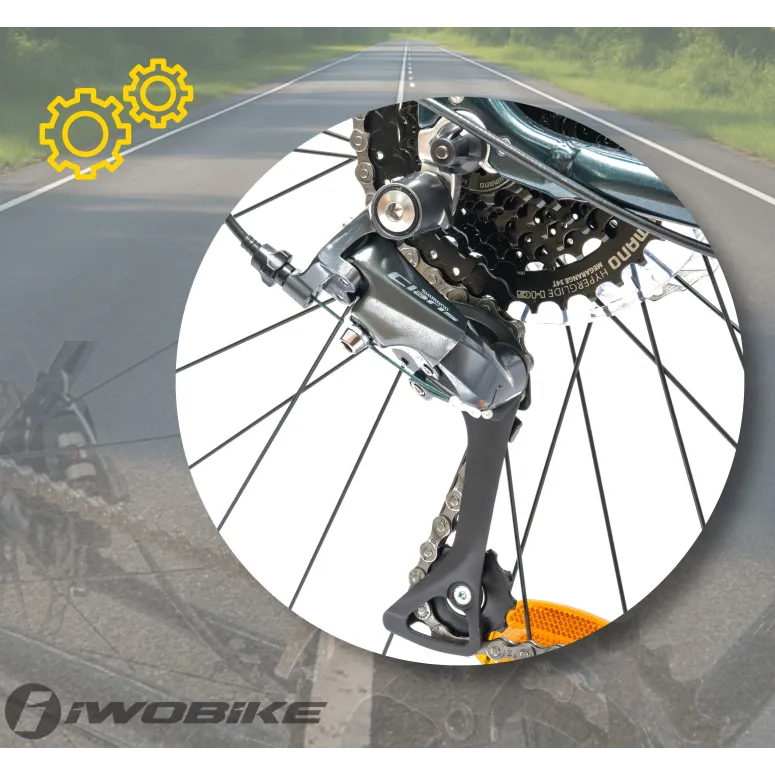 Rower Męski Gravel 28 Aluminium IWOBIKE 2025 Shimano Claris Tarcze Lekki