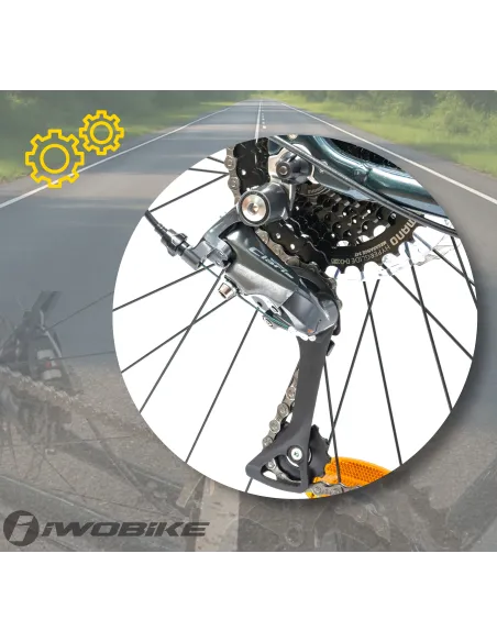 Rower Męski Gravel 28 Aluminium IWOBIKE 2025 Shimano Claris Tarcze Lekki