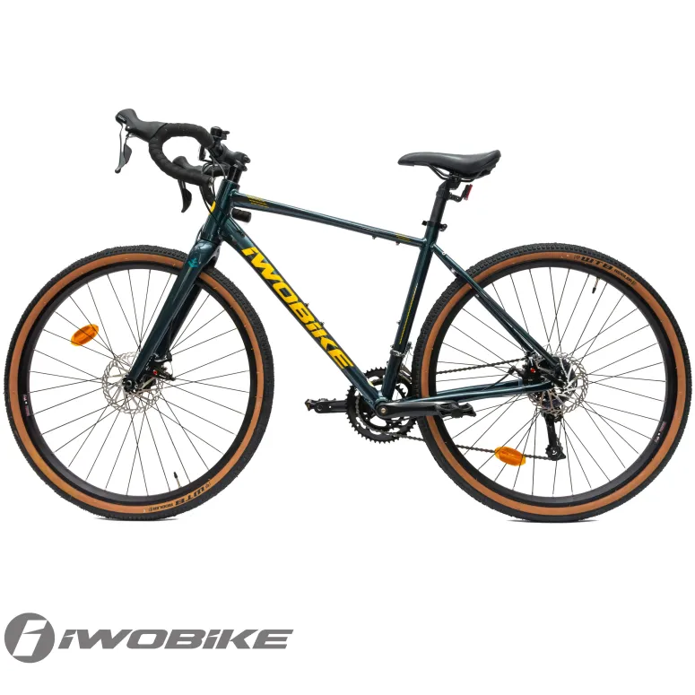 Rower Męski Gravel 28 Aluminium IWOBIKE 2025 Shimano Claris Tarcze Lekki