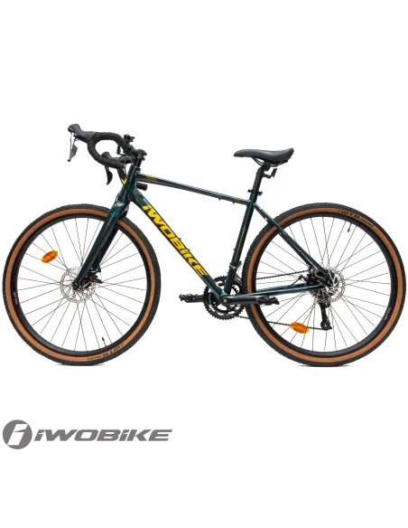 Rower Męski Gravel 28 Aluminium IWOBIKE 2025 Shimano Claris Tarcze Lekki