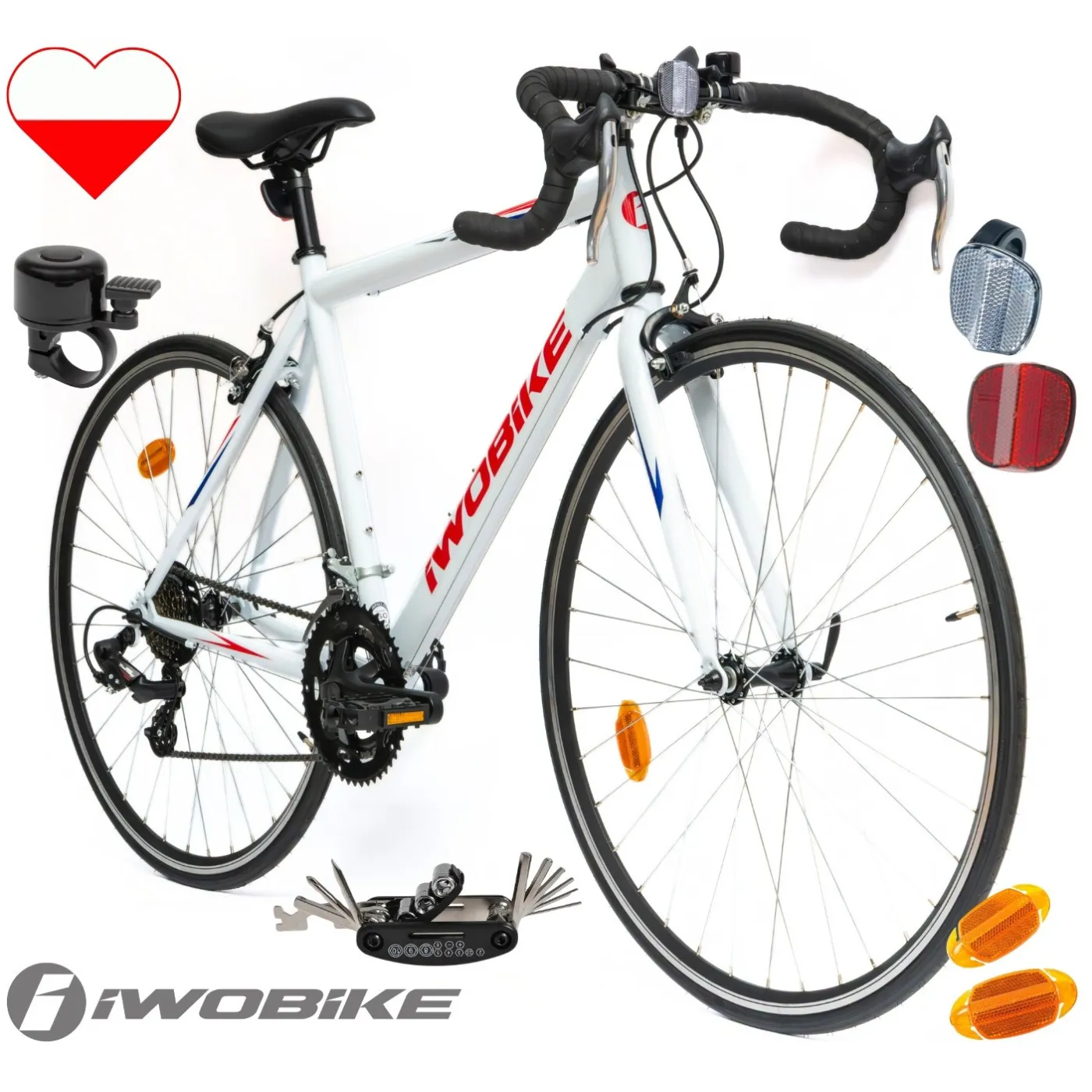 Rower Męski Szosowy Koła 28" Shimano IWOBIKE 2025 Lekki Kolarzówka Szosówka