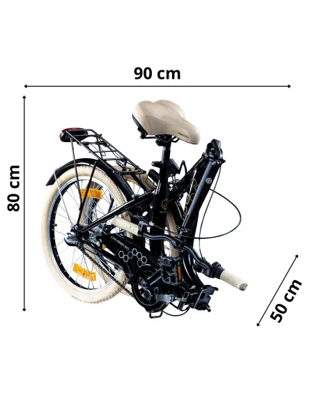 Rower Damski Męski Składany 20" SHIMANO Nexus Miejski Składak Oświetlenie