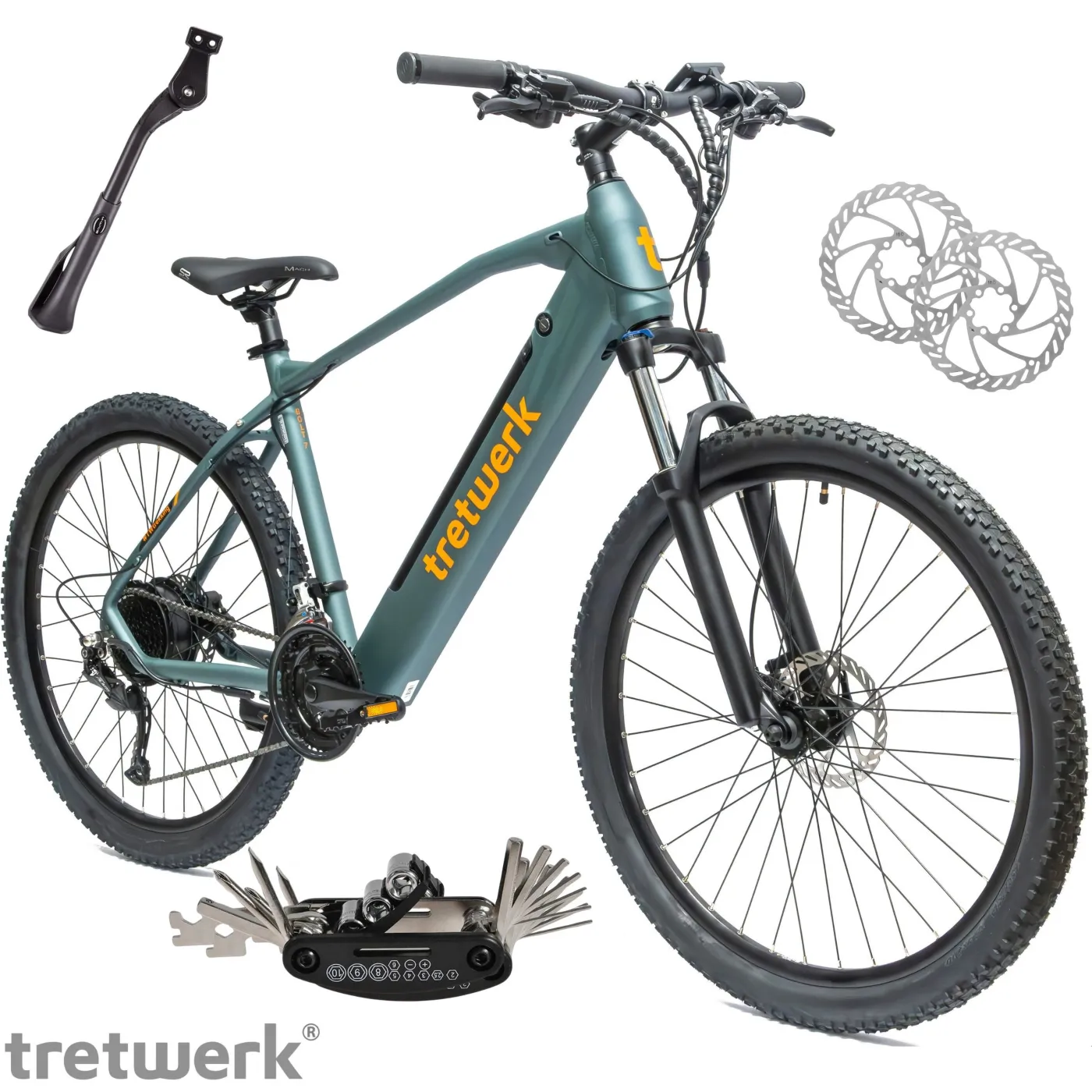 Rower Elektryczny Męski Damski Górski 27,5" MTB Shimano Alivio 250 W LCD