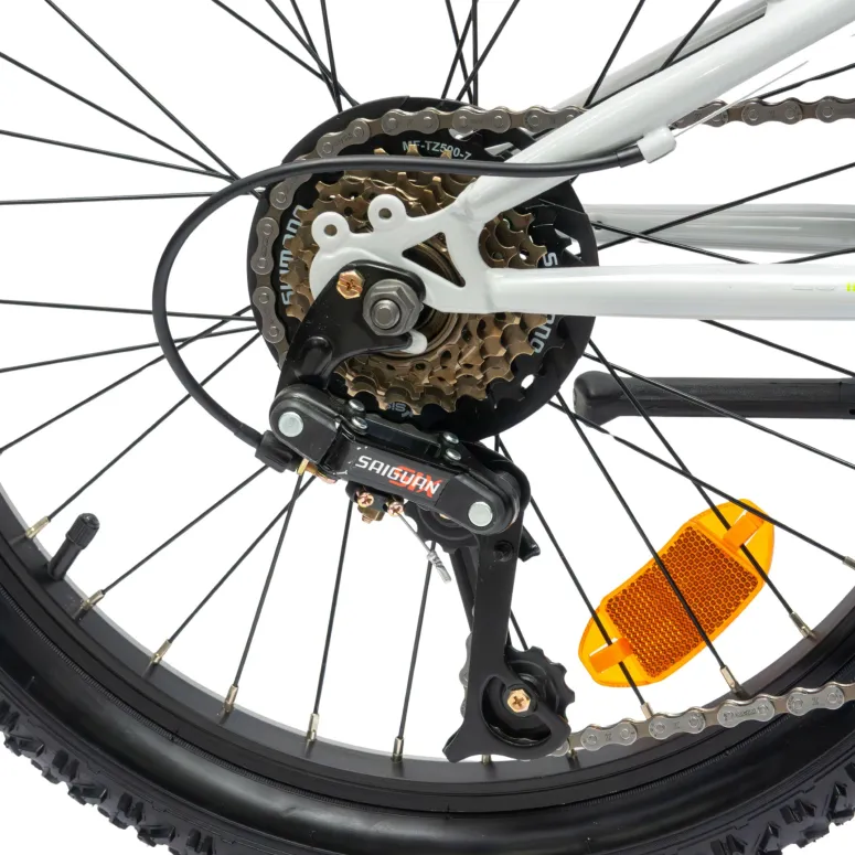 Rower Dziecięcy Chłopięcy Koła 20 Dzwonek Stopka Amortyzacja SAIGUAN 7 bieg