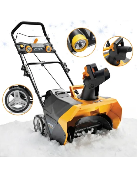 Odśnieżarka Akumulatorowa STIGA ST 4851 AE 51cm Wyrzut 6m 180° Lampy LED