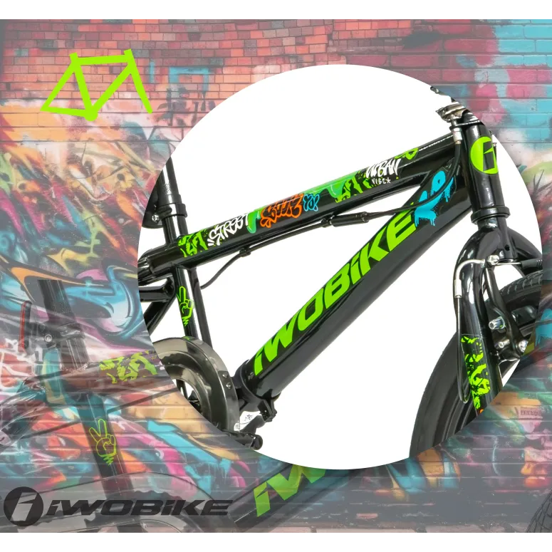 Rower Męski Damski BMX 20" Rotor 360 Pegi IWOBIKE Felgi Młodzieżowy Dzwonek