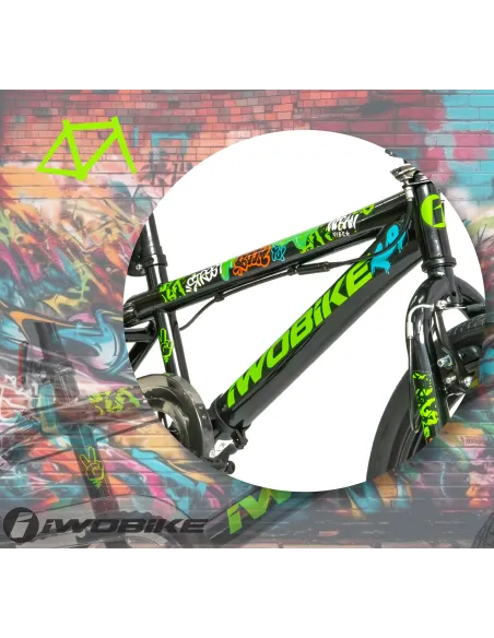 Rower Męski Damski BMX 20" Rotor 360 Pegi IWOBIKE Felgi Młodzieżowy Dzwonek