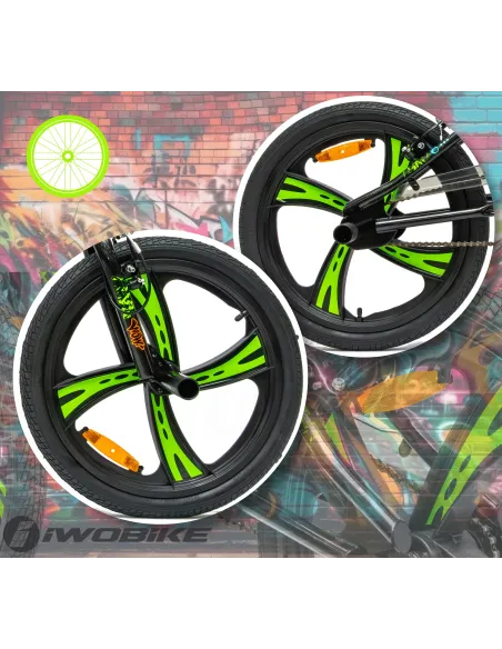 Rower Męski Damski BMX 20" Rotor 360 Pegi IWOBIKE Felgi Młodzieżowy Dzwonek