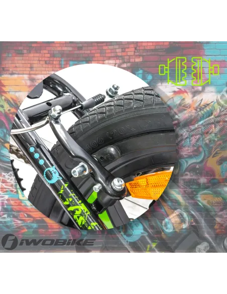 Rower Męski Damski BMX 20" Rotor 360 Pegi IWOBIKE Felgi Młodzieżowy Dzwonek