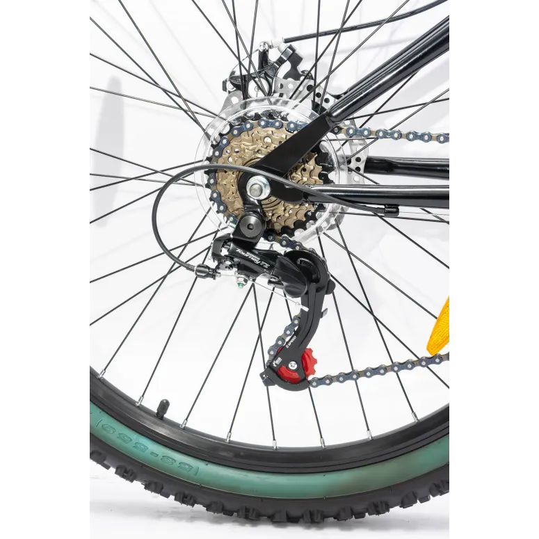 Rower Górski Młodzieżowy 26" MTB Tarcze 18 Biegów Shimano Odblaski Dzwonek