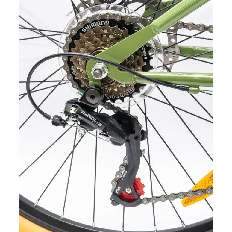 Rower Górski Młodzieżowy 26" MTB Tarcze 18 Biegów Shimano Odblaski Dzwonek