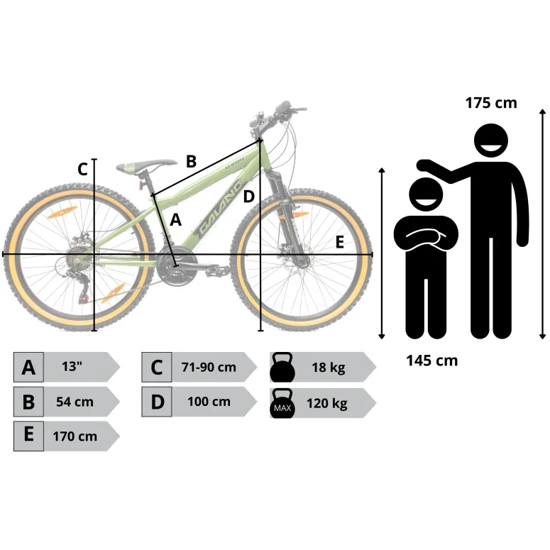 Rower Górski Młodzieżowy 26" MTB Tarcze 18 Biegów Shimano Odblaski Dzwonek