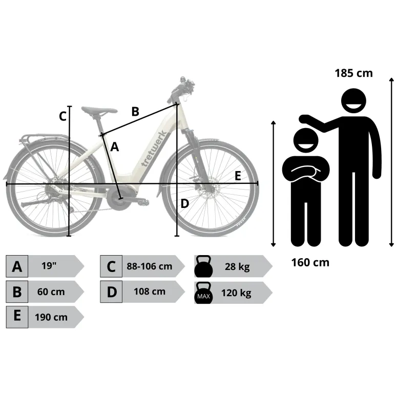 Rower Elektryczny Damski Miejski 28" SHIMANO 250 W LCD Aplikacja NFC 2025