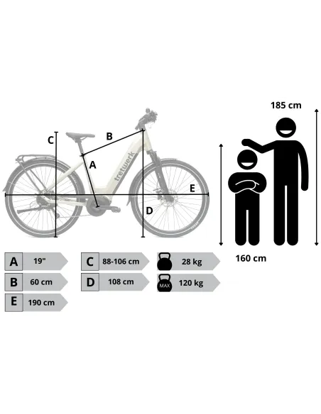 Rower Elektryczny Damski Miejski 28" SHIMANO 250 W LCD Aplikacja NFC 2025