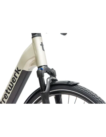 Rower Elektryczny Damski Miejski 28" SHIMANO 250 W LCD Aplikacja NFC 2025