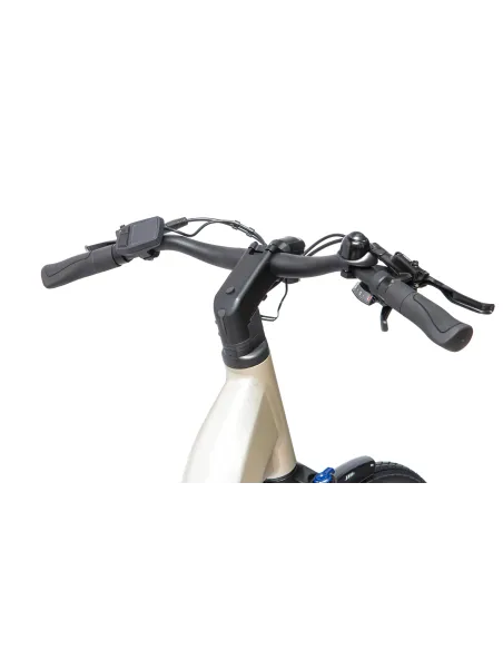 Rower Elektryczny Damski Miejski 28" SHIMANO 250 W LCD Aplikacja NFC 2025