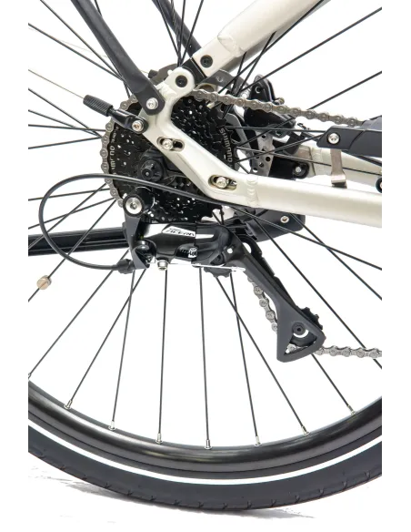 Rower Elektryczny Damski Miejski 28" SHIMANO 250 W LCD Aplikacja NFC 2025