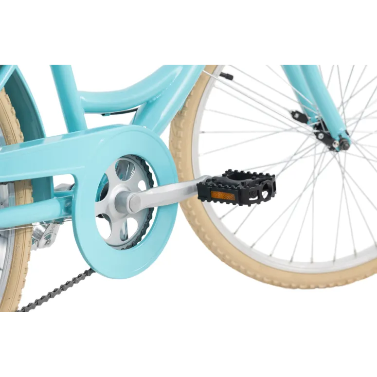 Rower Miejski 24 Bagażnik 6 Biegów Światła Dziewczęcy Młodzieżowy - 4