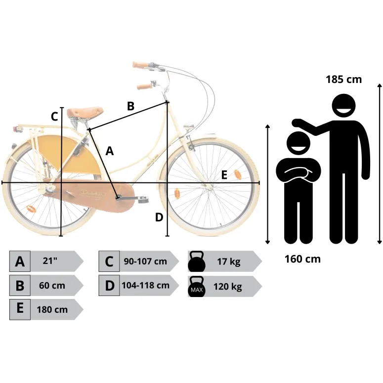 Rower Damski Miejski Koła 28" SHIMANO Nexus Oświetlenie Bagażnik Błotniki