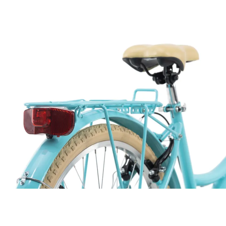 Rower Miejski 24 Bagażnik 6 Biegów Światła Dziewczęcy Młodzieżowy - 7