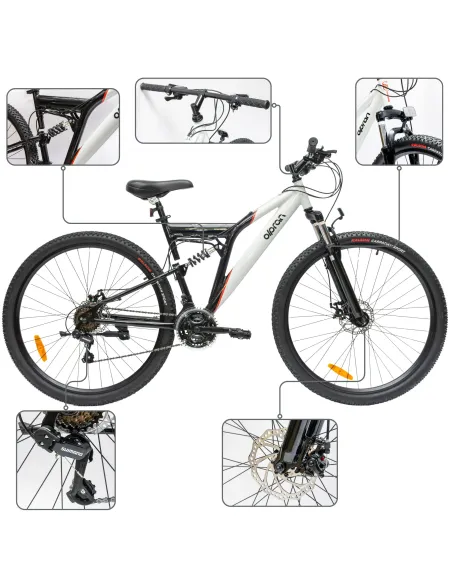 Rower Męski Damski Górski Koła 29" SHIMANO MTB Full Amortyzacja Aluminium