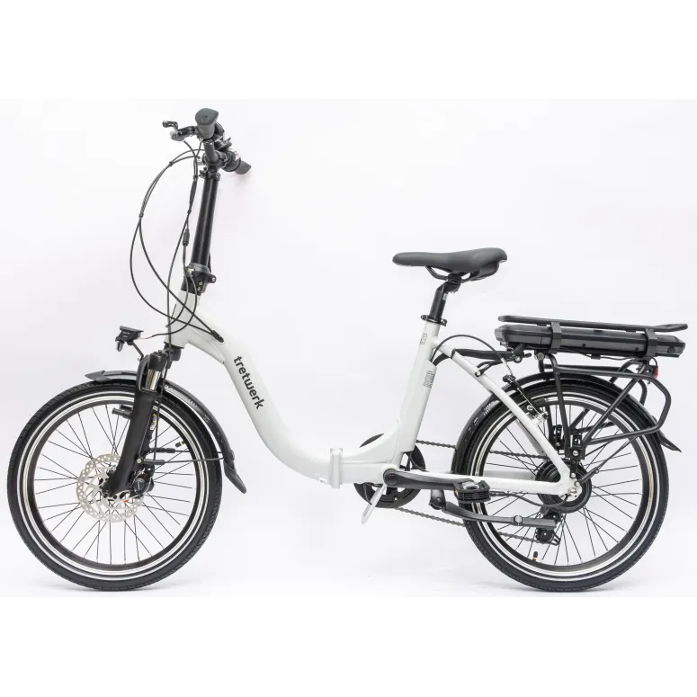 Rower Elektryczny Składany 20" Shimano Alu Amortyzacja Przód Oświetlenie