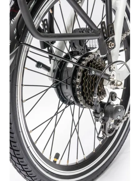 Rower Elektryczny Składany 20" Shimano Alu Amortyzacja Przód Oświetlenie