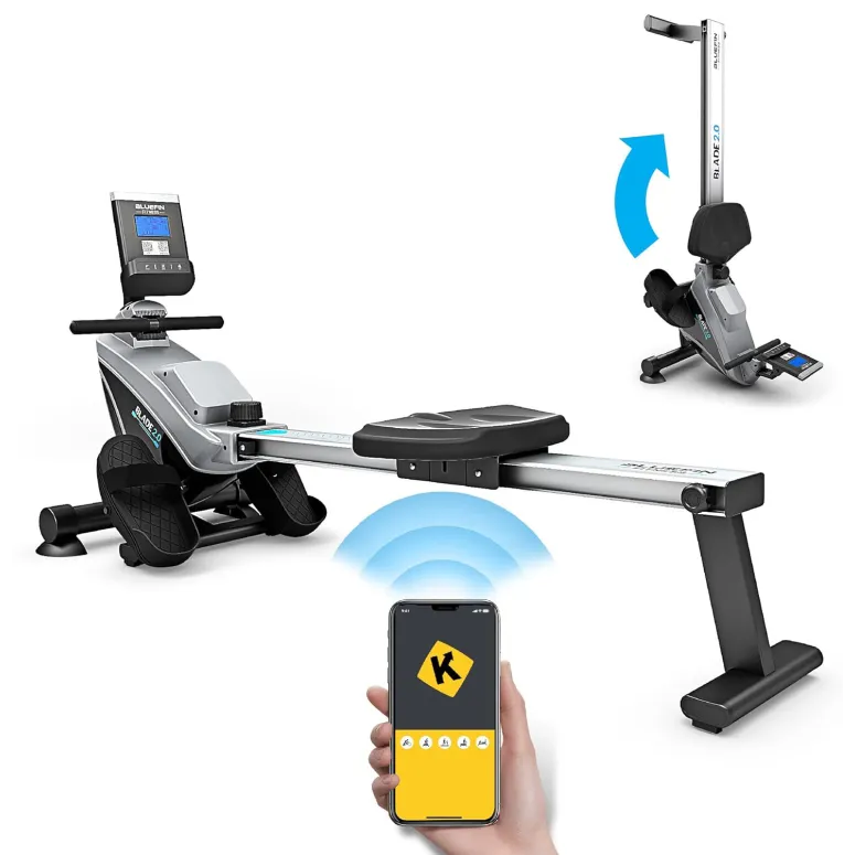 Wioślarz Magnetyczny Treningowy Bluefin Fitness BLADE 2.0 LCD APLIKACJA