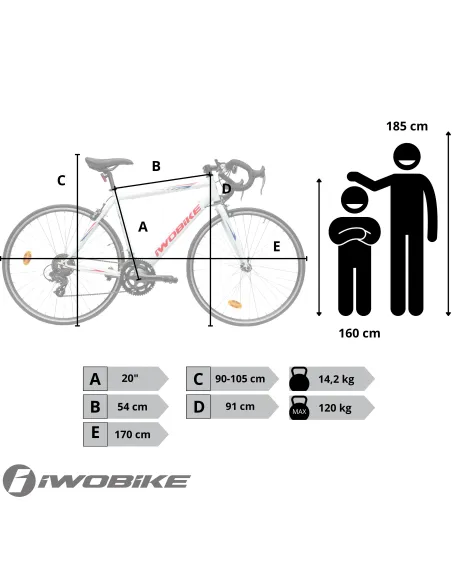 Rower Męski Szosowy Koła 28" Shimano IWOBIKE 2025 Lekki Kolarzówka Szosówka
