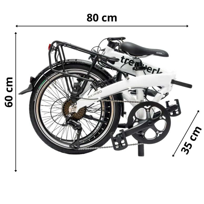 Rower Elektryczny Damski Męski Składany 20" SHIMANO LCD Składak 250 W Alu