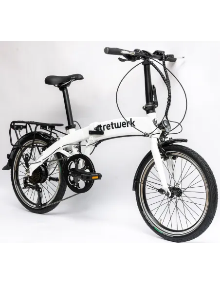 Rower Elektryczny Damski Męski Składany 20" SHIMANO LCD Składak 250 W Alu