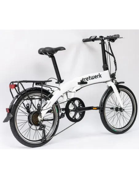 Rower Elektryczny Damski Męski Składany 20" SHIMANO LCD Składak 250 W Alu