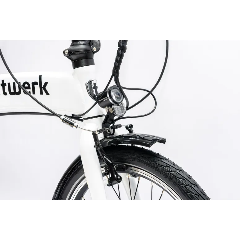 Rower Elektryczny Damski Męski Składany 20" SHIMANO LCD Składak 250 W Alu