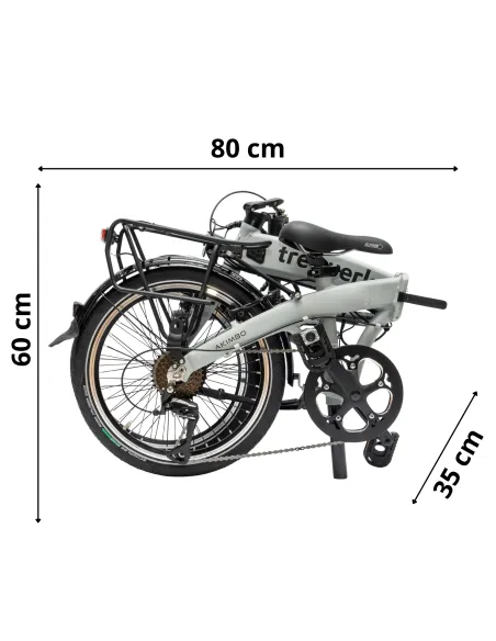 Rower Elektryczny Damski Męski Składany 20" SHIMANO LCD Składak 250 W Alu