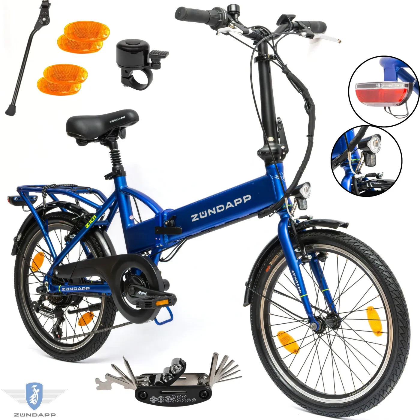 Rower Elektryczny Składany 20 Miejski 250W Składak ALU Wspomaganie 3 Tryby