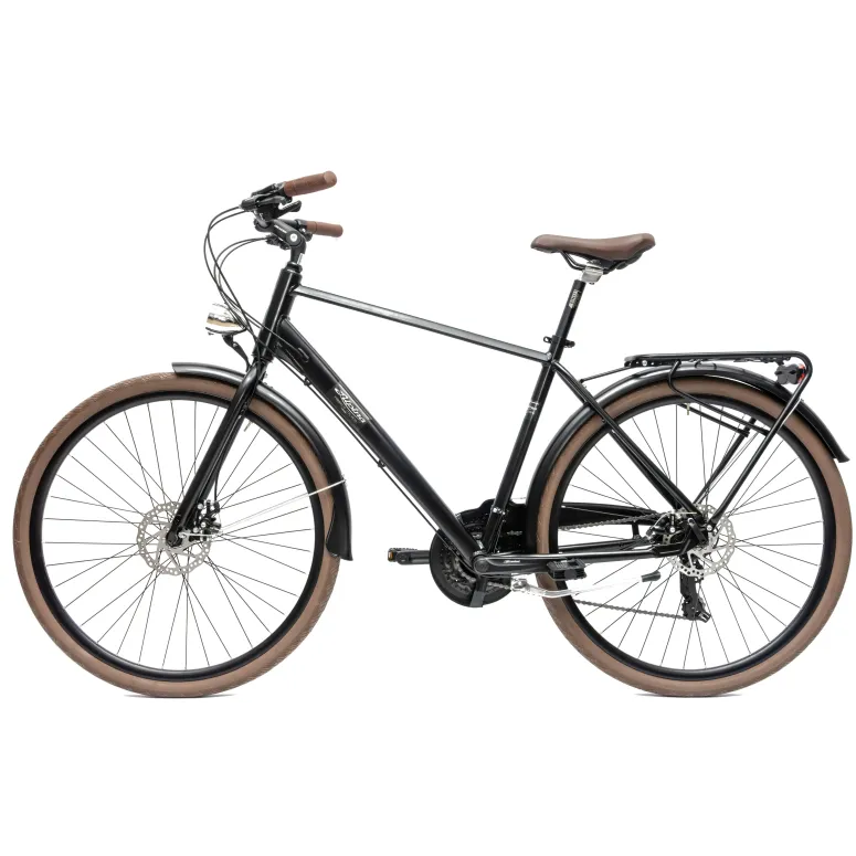 Rower Męski Miejski Koła 28" Aluminium Tarcze Oświetlenie Stopka Shimano