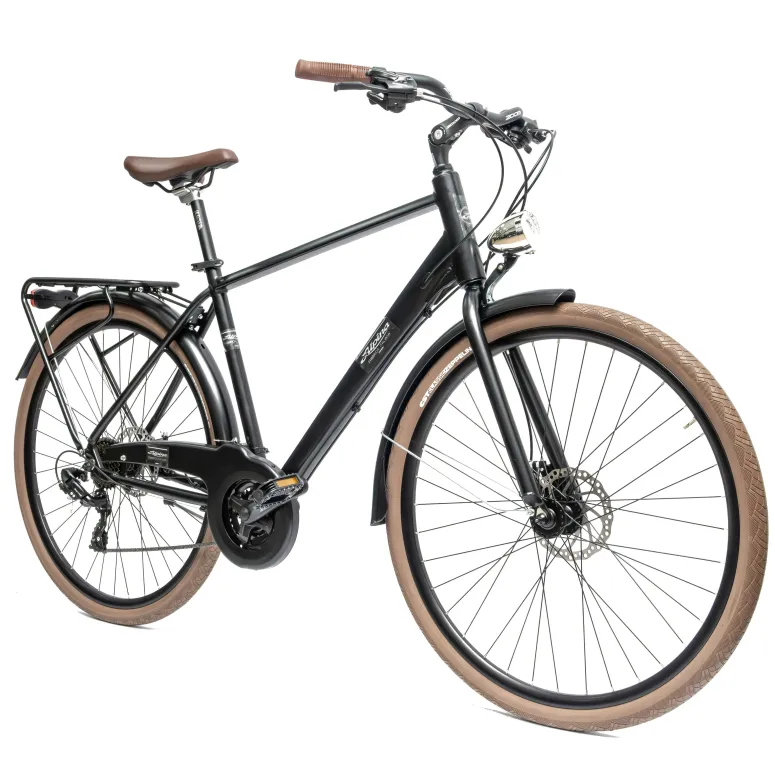 Rower Męski Miejski Koła 28" Aluminium Tarcze Oświetlenie Stopka Shimano