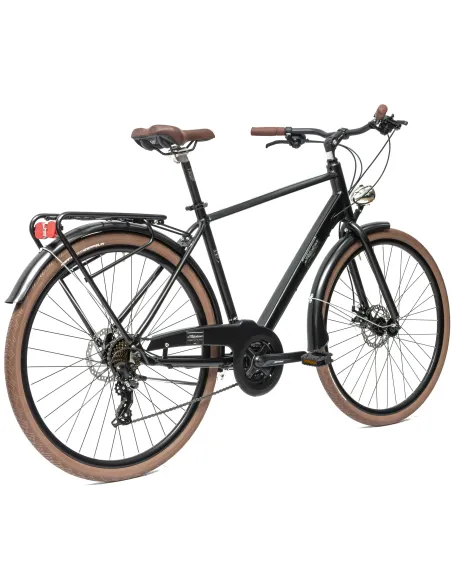 Rower Męski Miejski Koła 28" Aluminium Tarcze Oświetlenie Stopka Shimano