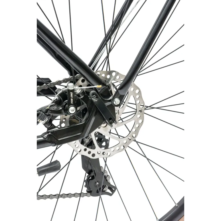 Rower Męski Miejski Koła 28" Aluminium Tarcze Oświetlenie Stopka Shimano