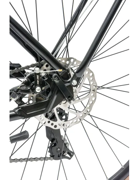 Rower Męski Miejski Koła 28" Aluminium Tarcze Oświetlenie Stopka Shimano