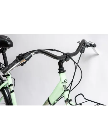 Rower Miejski Damski 28" Stal V-brake 6-biegów Revo Światła Dzwonek Stopka