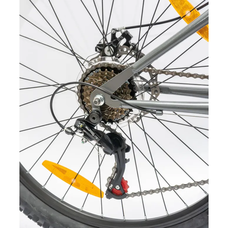 Rower Górski Młodzieżowy 26" MTB Tarcze 18 Biegów Shimano Odblaski Dzwonek