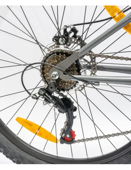 Rower Górski Młodzieżowy 26" MTB Tarcze 18 Biegów Shimano Odblaski Dzwonek